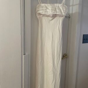 NWT Abercrombie XXS Petite White Maxi Dress